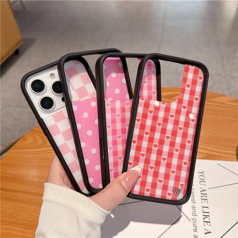 Wildflower Gingham Heart Phone Case for iPhone 16 15 14 13 12 17 Pro Max Plus Air 15Plus Pink Polka Dot Girls WF Checkers Cover - AliExpress 202192403 Wildflower Gingham Heart Phone Case for iPhone 16 15 14 13 12 17 Pro Max Plus Air 15Plus Pink Polka Dot Girls WF Checkers Cover - AliExpress 202192403