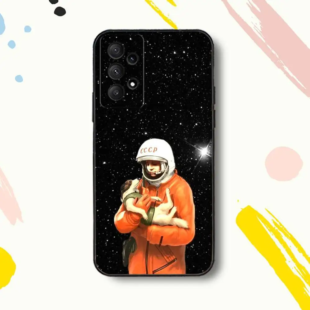 CCCP Casing Ponsel Faith U-USSR Rusia untuk Samsung Galaxy A 80,72,73,91,53,22,51,52,5G,Plus,J,Note Sampul Hitam Lembut