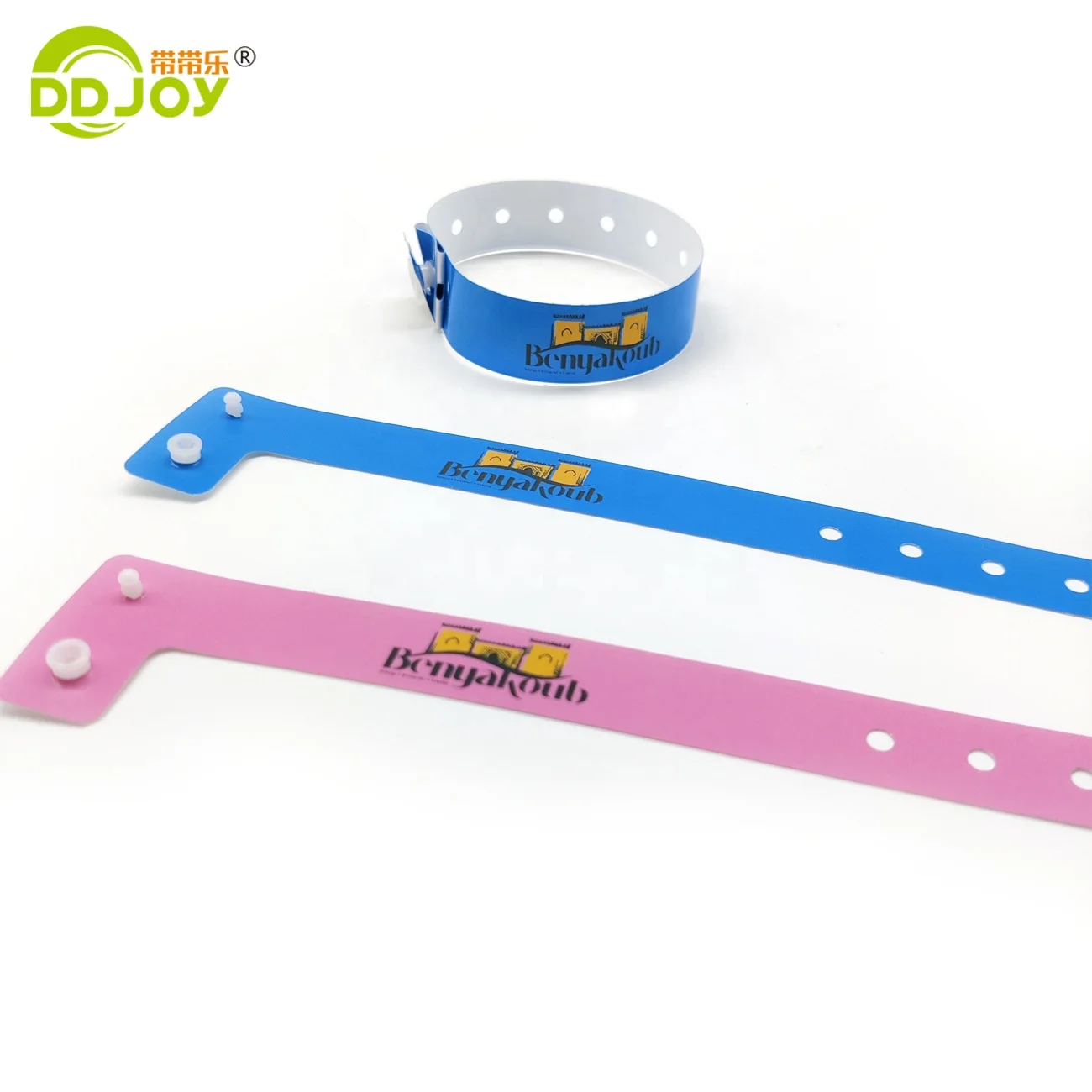 DDJOY Admission Hand Band No Moq Free Sample Custom Design Your Own Cool Plastic Wristband