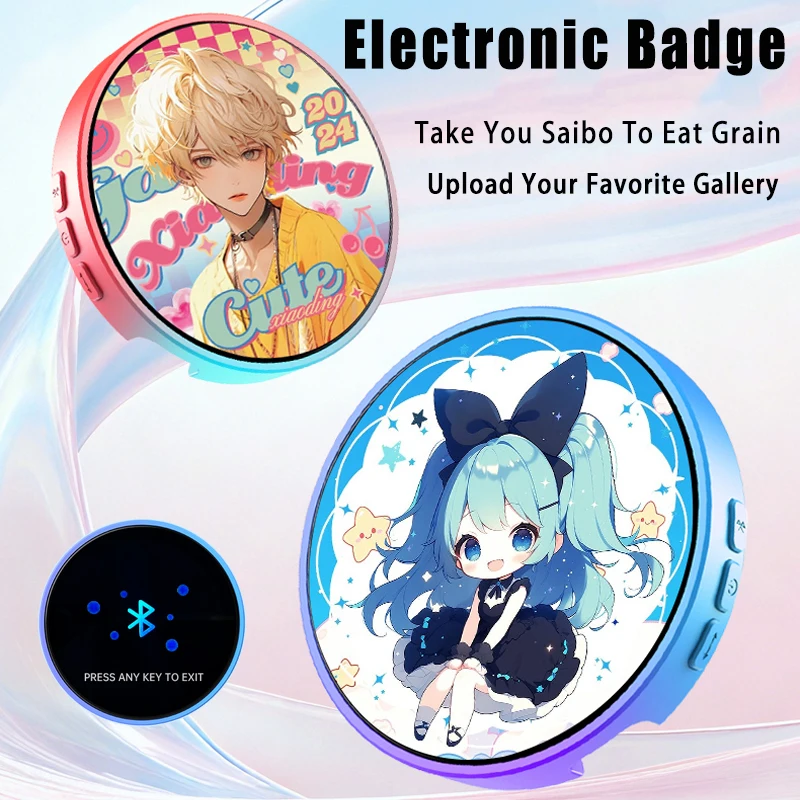 

Электронный динамический смарт-бейдж с цифровым дисплеем для отаку, аниме-мерч