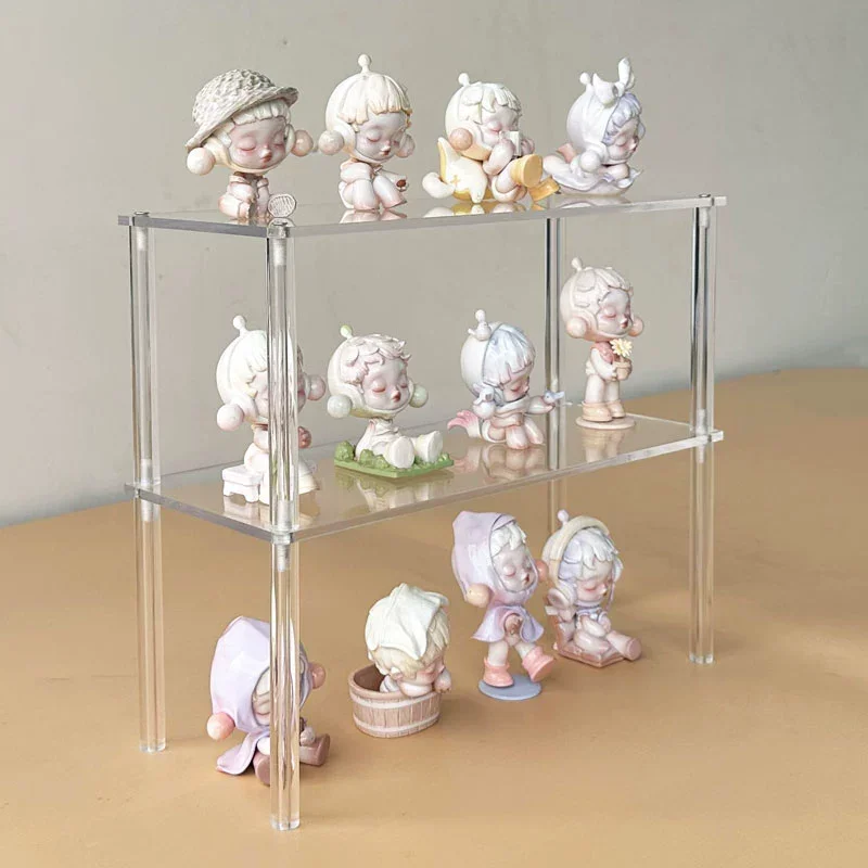 Acrylic Multi-layer Cosmetics Storage Rack Hand-made Blind Box Model Display Shelf Cabinet Refrigerator Partition Organizer