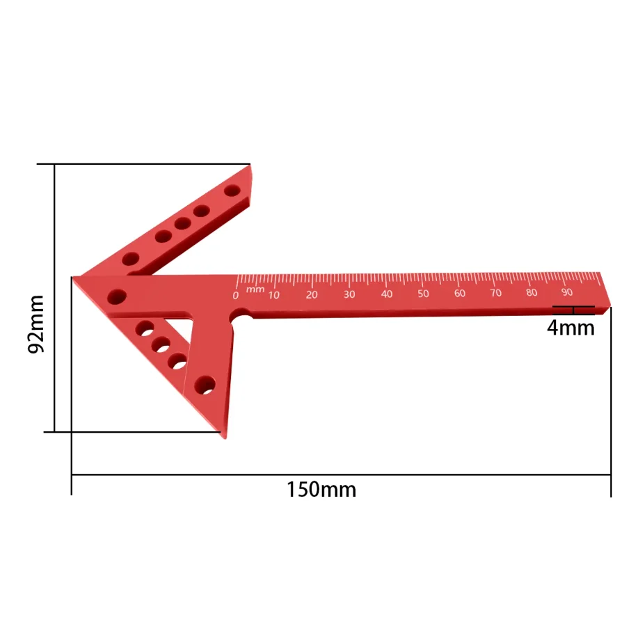 New Plastic Center Marking Machine, Woodworking Center Locator, Multi Specification Universal 45/90 Degree Angle Markings
