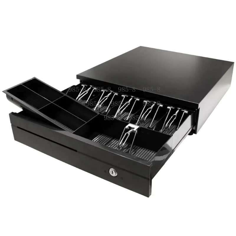 Five-slot Three-level Lockable Cash Box Independent Drawer Design Supermarket Cash Register Money Storage Cabinet