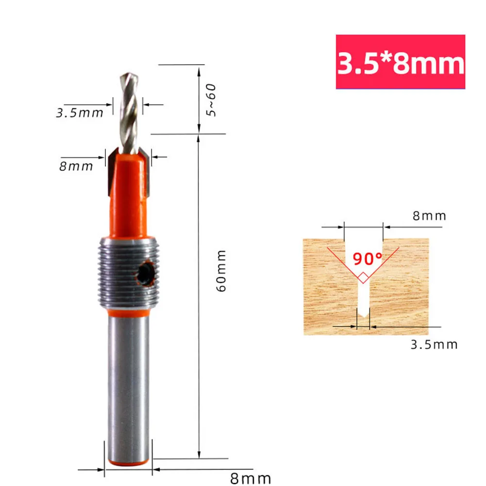 Router Bit for Precision Cuts and Splinter Protection High Hook & Shear Angles Industrial Quality Steel (8mm/10mm Shank)