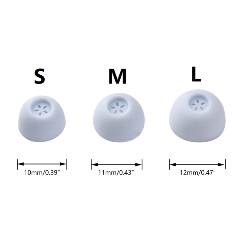 Embouts remplacement en Silicone transparent souple, coussinets d'oreille pour bourgeons 4, livraison directe
