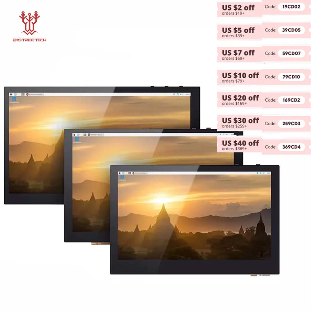 BIGTREETECH BTT PI TFT50 TFT43 TFT70 Raspberry Pi Display LCD Touch Screen Für Octopus Pro
