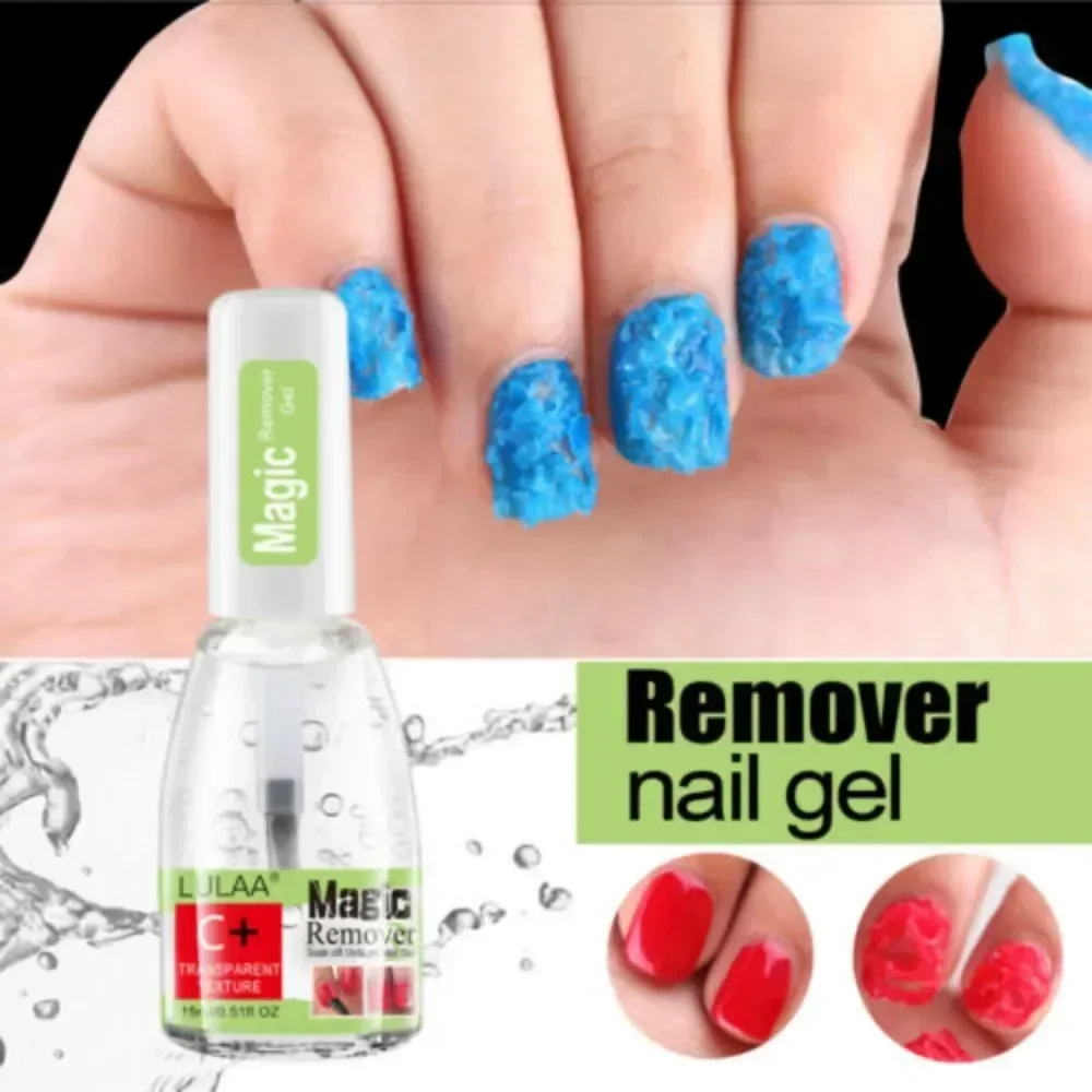 15ML Remover Gel 3-5 Mins Fast Remover Magic Refill Package Nail Gel Polish Aasily Convenient Nails Liquid Cleaner Nail Art Tool