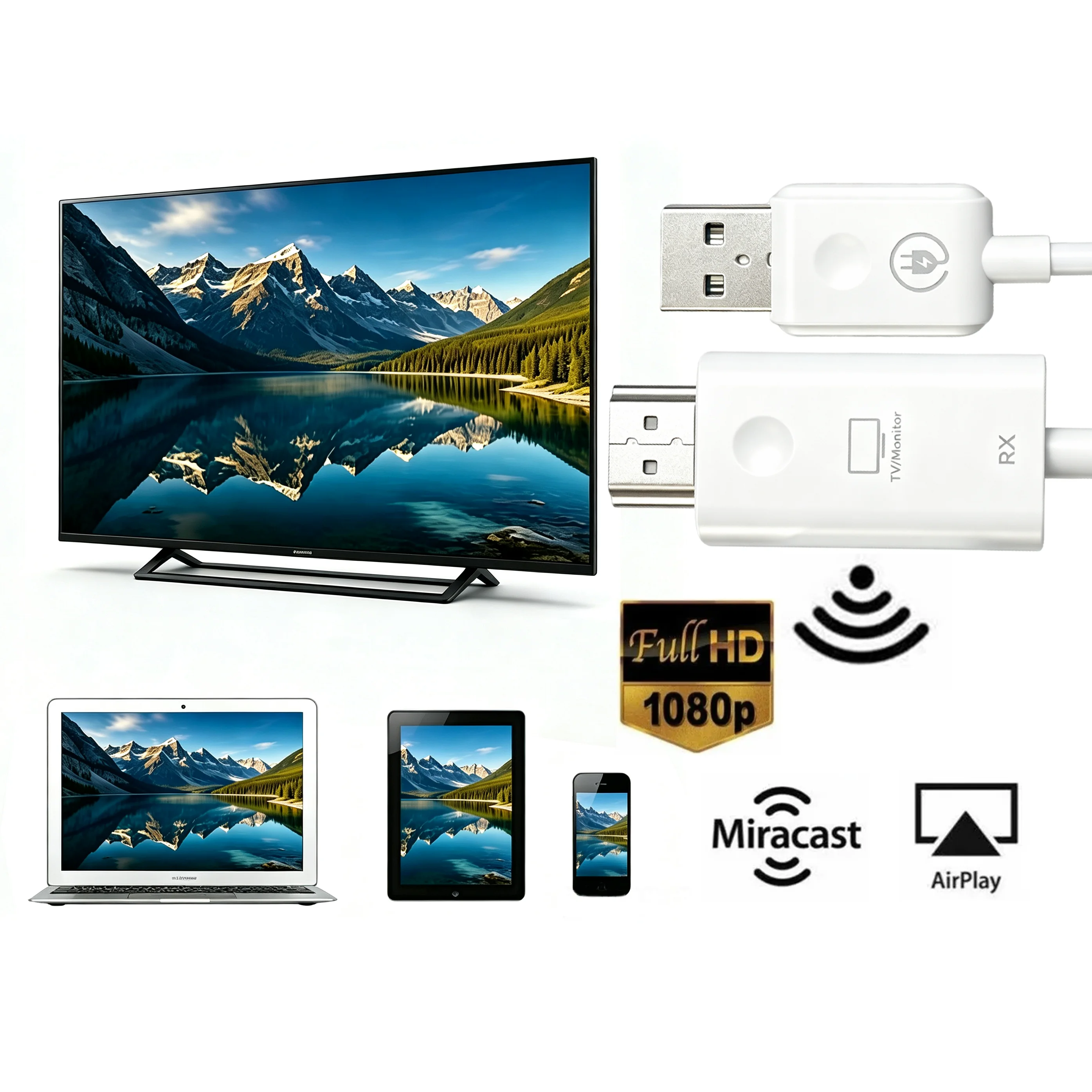 Wireless Hdmi Display Dongle Casting - Wireless Display Dongle 1080P Screen Mirroring