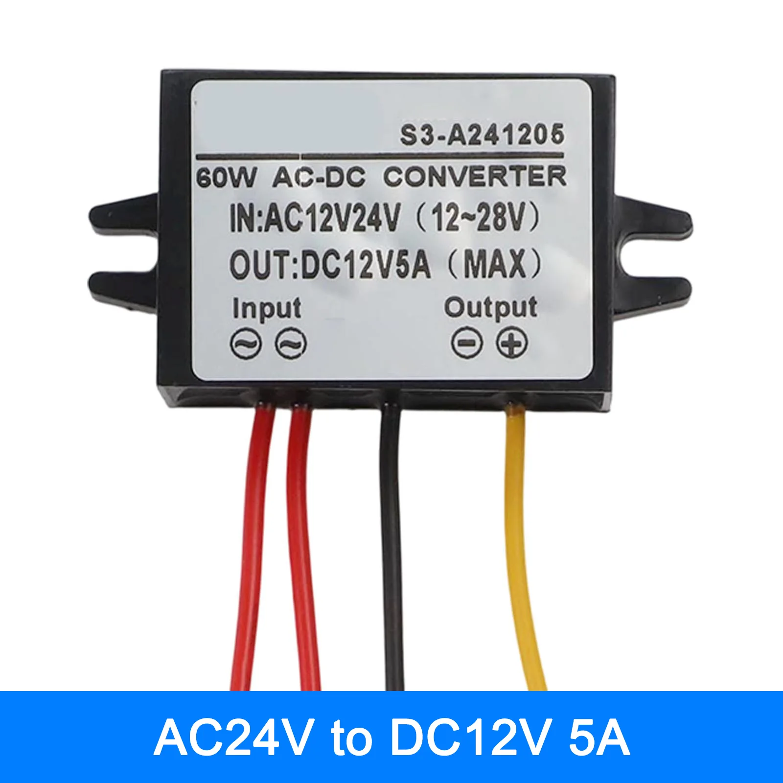 12V Adapter Power Converter Heavy Rain Smart Chip Voltage Converter With Protection High Efficiency 95 Conversion Efficiency