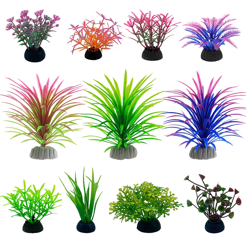 PVC Aquarium Decorative Simulation Artificial Leaves Plant Environmental Protection Materials Aquarium Decorative Accessories