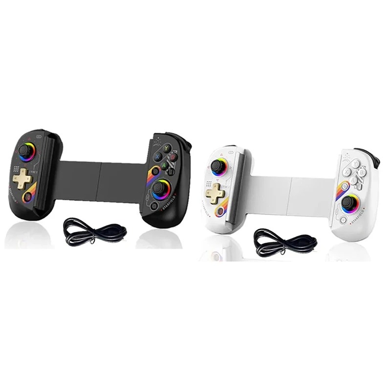 

A73E-D8 Mobile Stretch With Light Gamepad For Dual Hall Wireless Bluetooth Tablet Switch Body Vibration Grip Starry