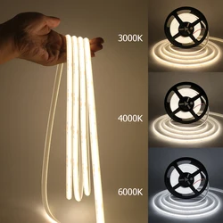 Ip68 Waterdichte Cob Led Strip 12V 24V 320Leds/M Fob Led Tape 5M 10M 15M 20M Flexibele Cob Verlichting Zwembad Buiten Decor