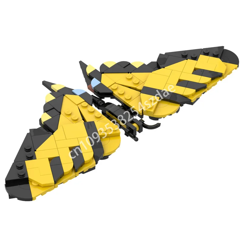 

187pcs MOC Western Tiger Swallowtail The Insect Collection Building Blocks Logical thinking up Christmas toy Gift