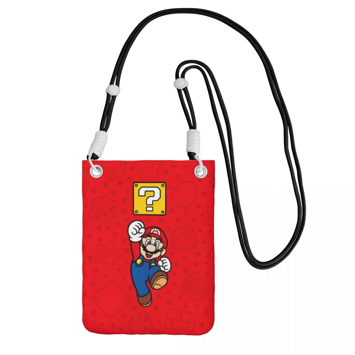 

Custom Casual M-Marioed Mobile Phone Bag Traveling Women Men Entertainment Small Crossbody Purse Smart Phone Wallet With Strap