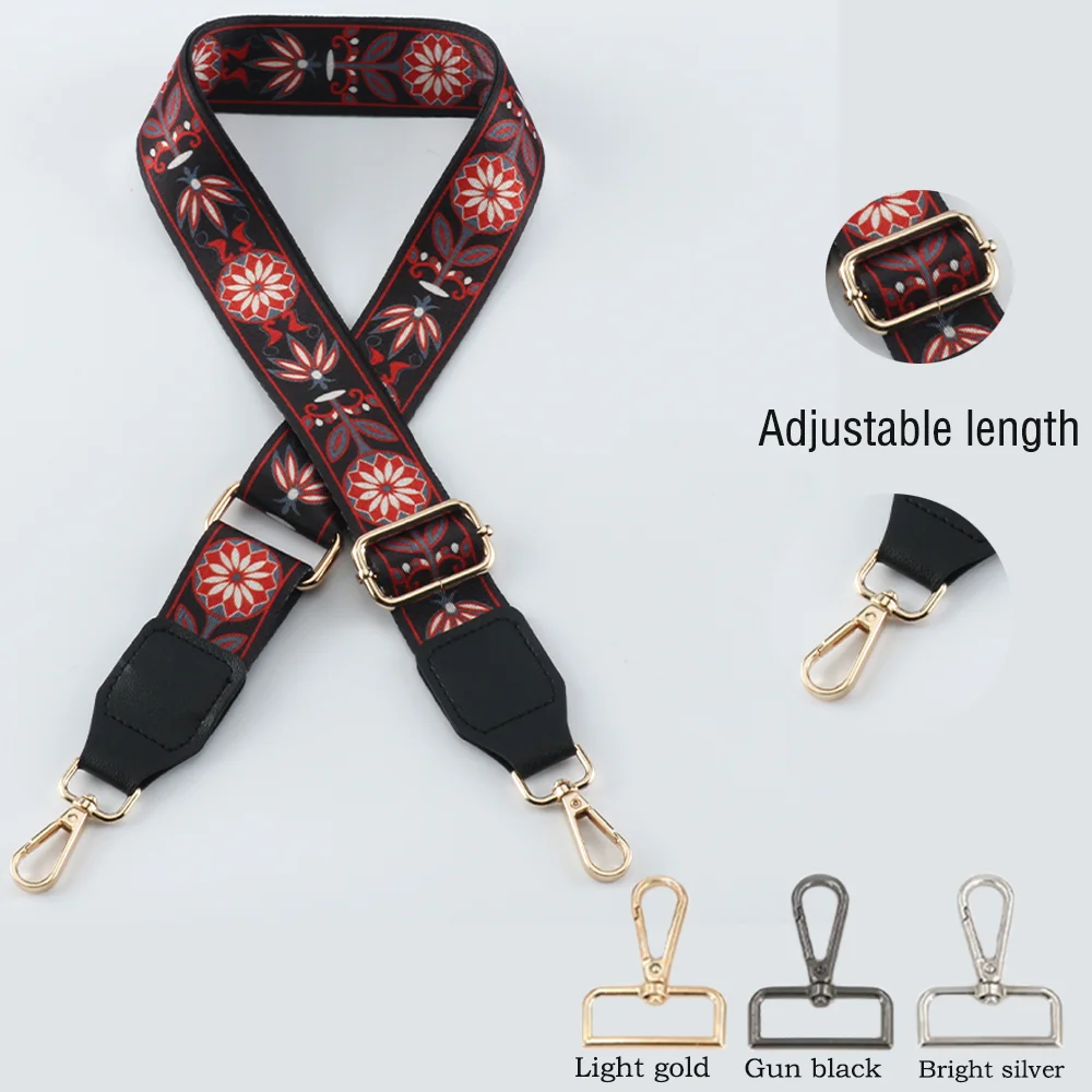 

3.8CM Nylon Shoulder Strap Diy Exquisite Embroidery Universal Fashionable Durable Precision Woven Diagonal Shoulder Strap