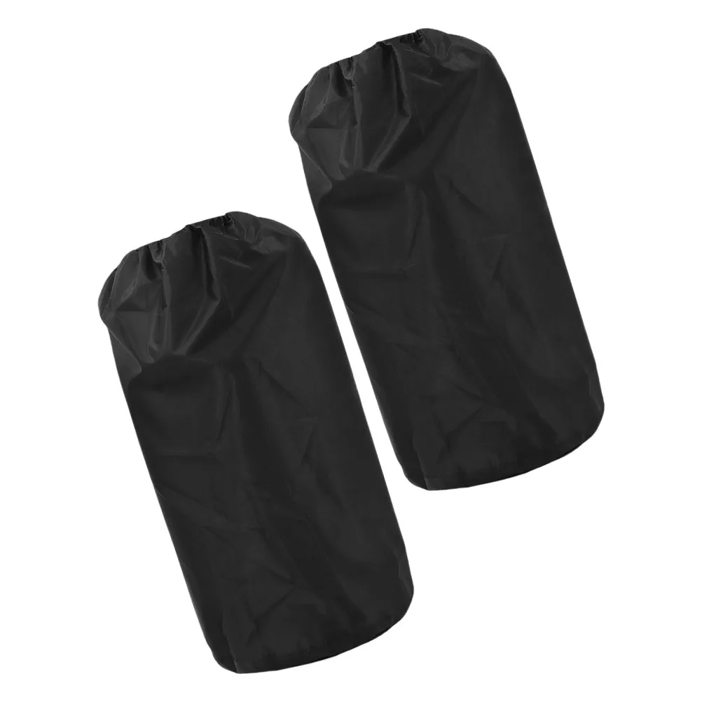 2Pcs Black Oxford Fabric Propane Tank Cover Heavy Duty Waterproof Outdoor Gas Cylinder Protector for Bbq Camping Travel Trailer