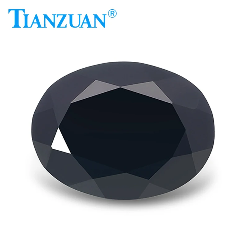 15.96ct Oval Shape Natural Spinel Black Color Brilliant Cut Loose Gem Stone with GRC Certificate