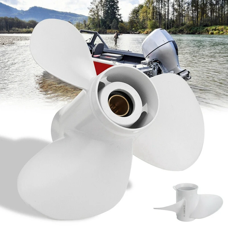 3X Boat Outboard Propeller For Yamaha 25-60HP 11 1/4 X 14 Marine Propeller 13 Spline Tooth 663-45958-01-EL