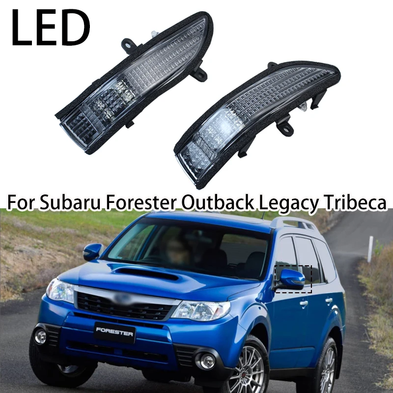 

For Subaru Forester Outback Legacy Tribeca 2007-2014 Auto Rear View Side Mirror Turn Signal Lights Rearview Mirror Repeater Lamp