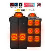 Motorcycle Riding Heated Vest Winter Smart Heated Jacket Outdoor Warm Vest 9-Zone Heated Jacket Motorcycle Thermal Vest