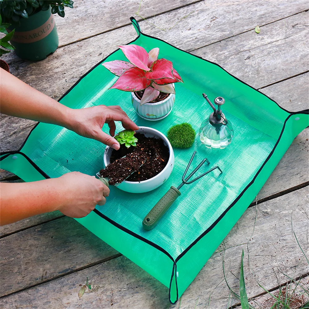 Wieder verwendbare Garten pflanz matte umwelt freundliche Pe-Pflanzen-Umtopf matte für Blumentöpfe leicht zu tragen und faltbar