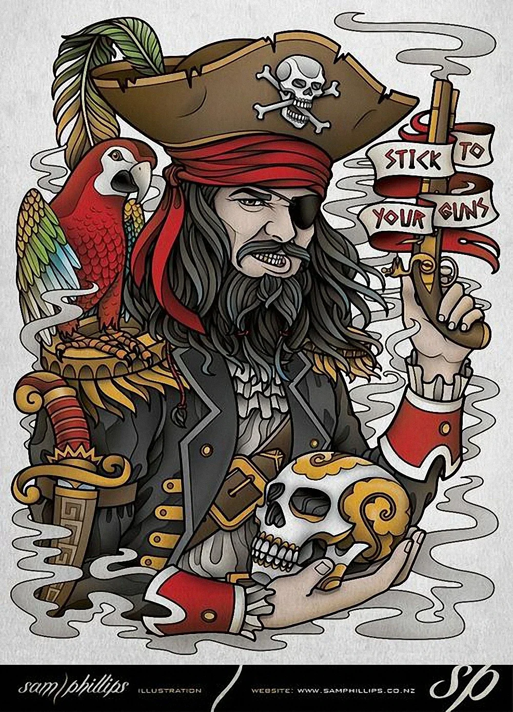 Creative tattoo design posters wall sticker 30X42 CM nostalgia retro kraft paper HD Inkjet printing art home decoration C