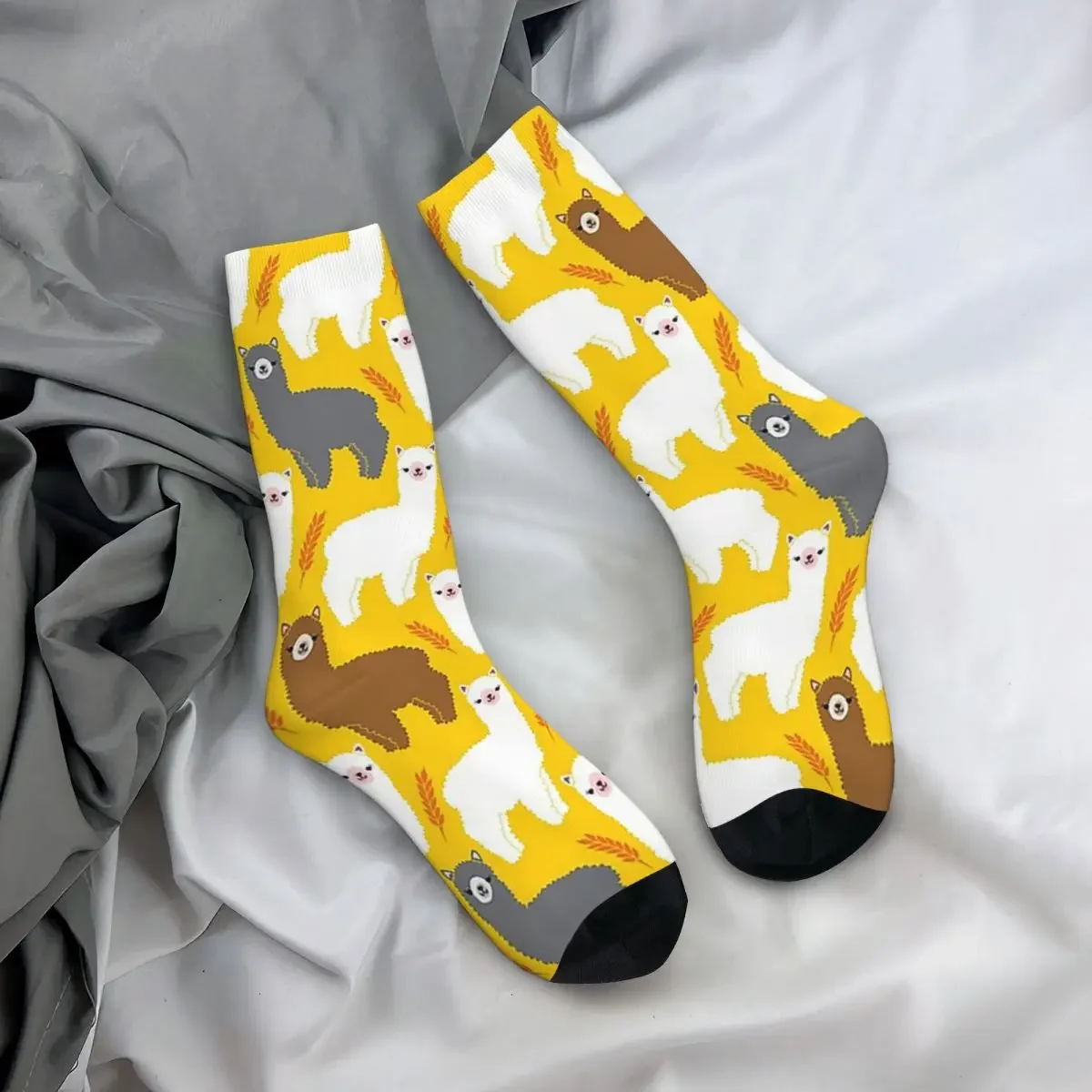 The Alpacas I Socks Harajuku Super Soft Stockings All Season Long Socks Accessories for Unisex Gifts