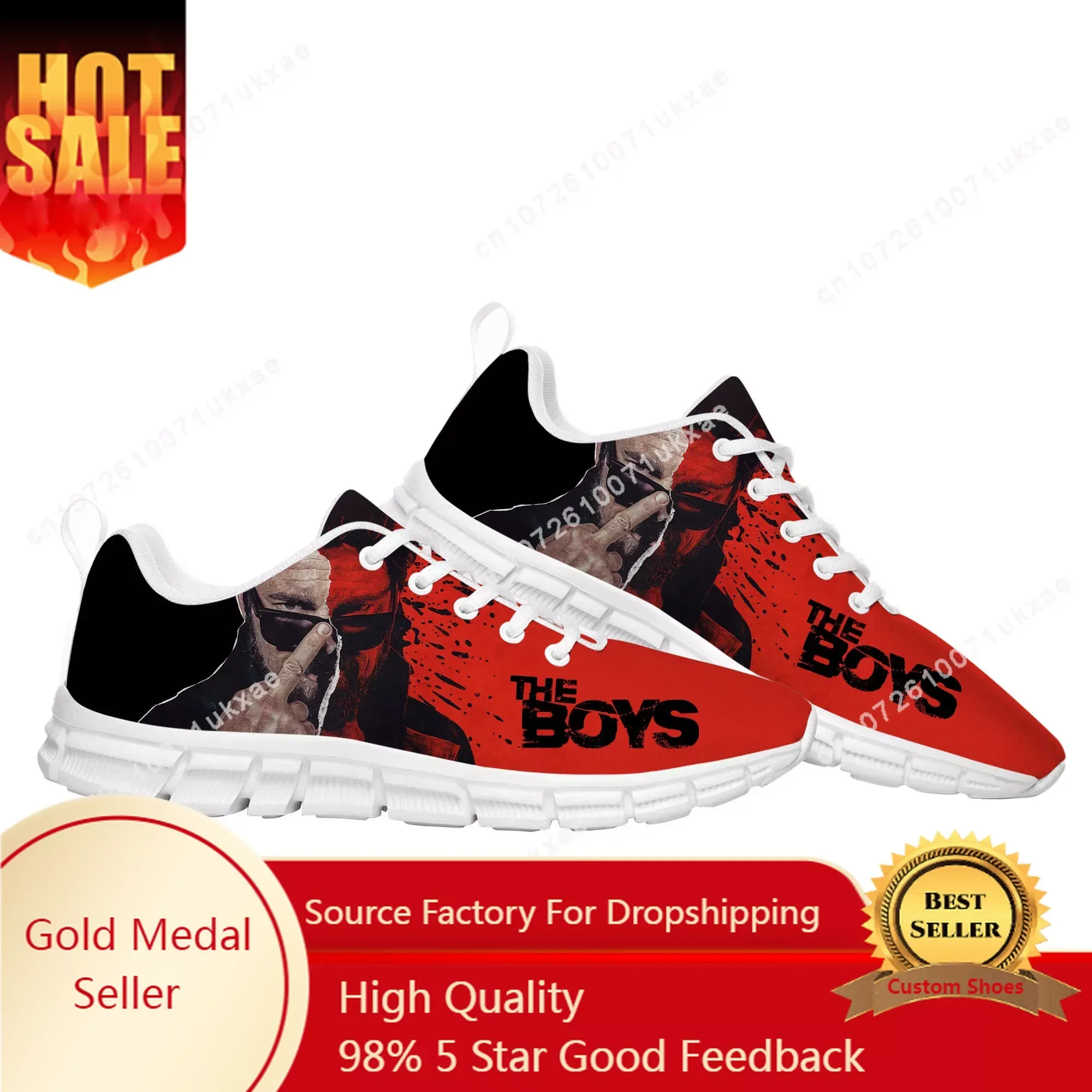 

The Boys TV series Sports Shoes Mens Womens Teenager Kids Children Sneakers Billy Butcher Casual Sneaker Couple Custom Shoes