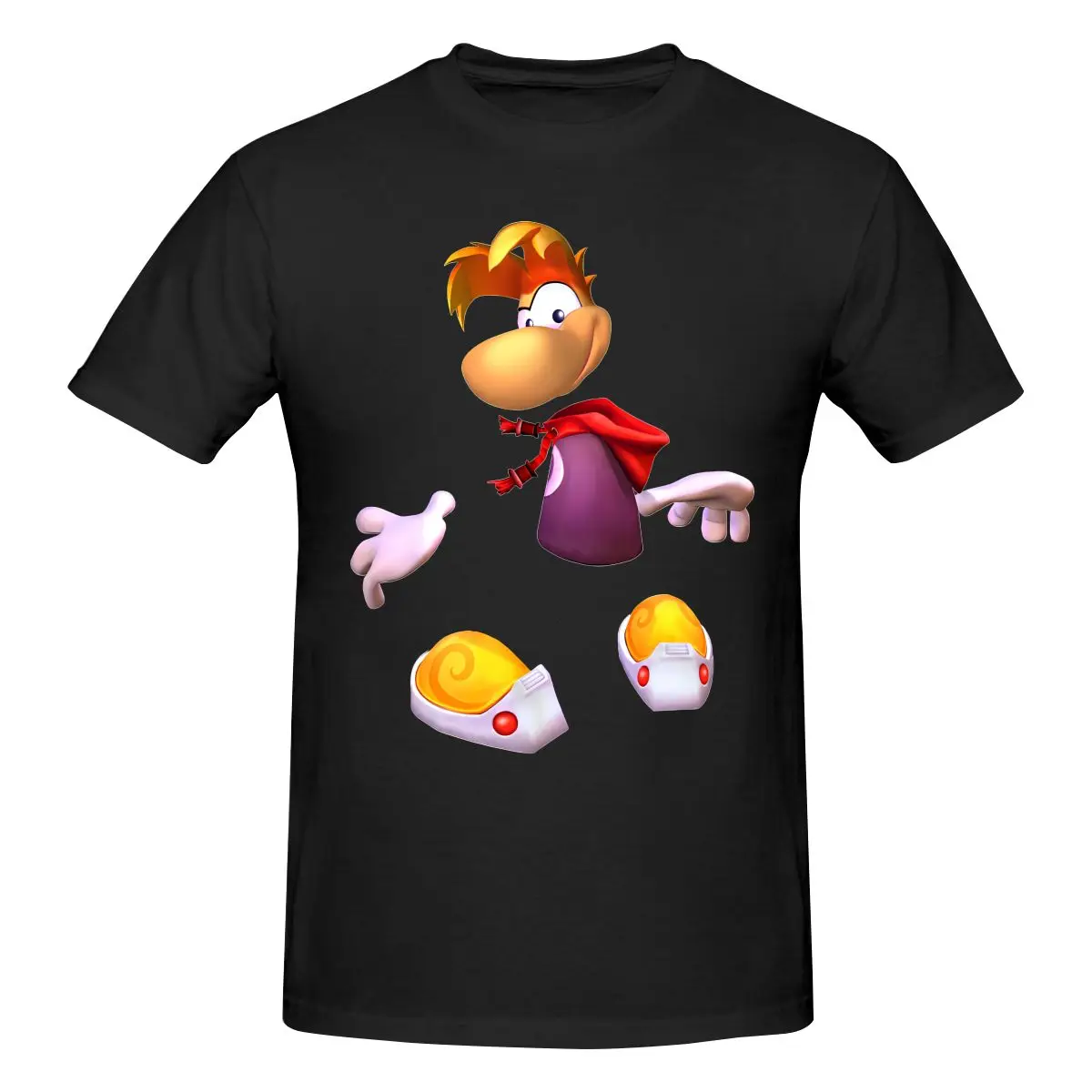 Camiseta estampada divertida de Rayman para hombre, camiseta unisex