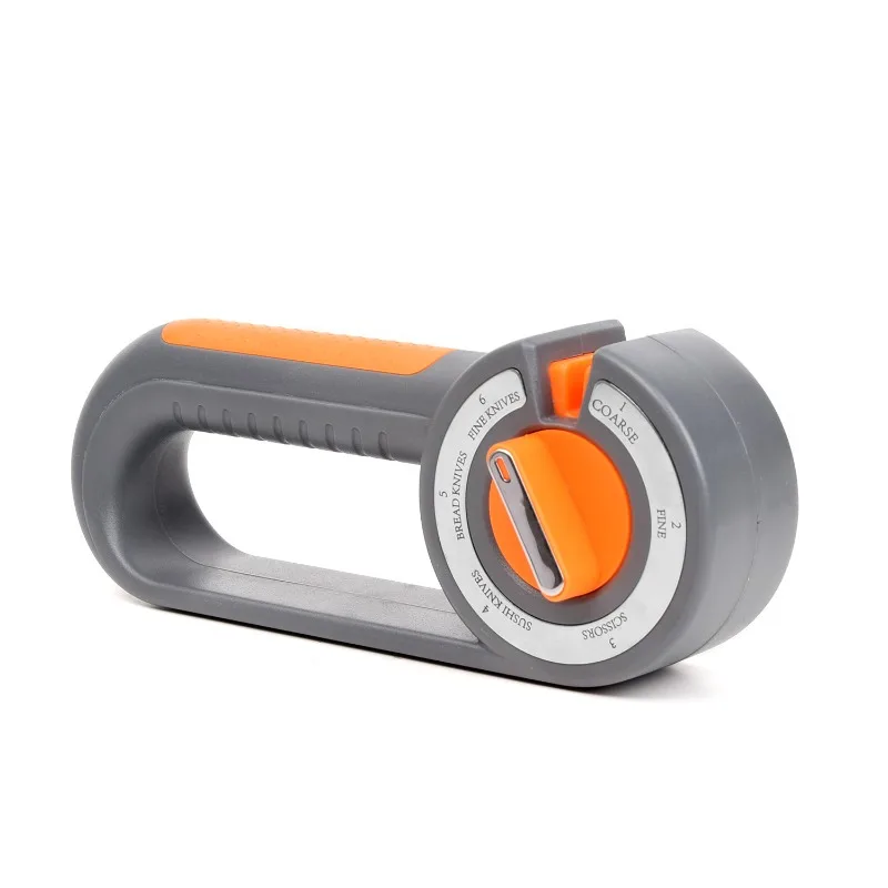 

Multifunctional six-in-one diamond sharpener, high-end household kitchen knives, scissors, manual and quick fixed-angle