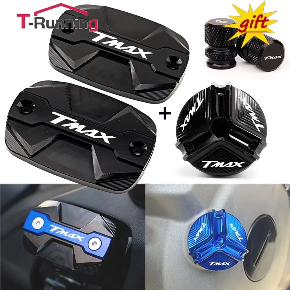 For YAMAHA TMAX 530 500 560 TMax530 SX DX TECH MAX Accessories Motorcycle Brake Oil Fluid Cap Master Cylinder Reservoir Cover