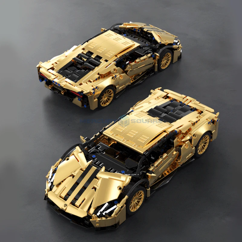 Golden LB834 Supercar MOC T1005 Racing Speed Vehicle Bricks Model Building Blocks High Tech Toy Collection Gift Boys Kids Adults