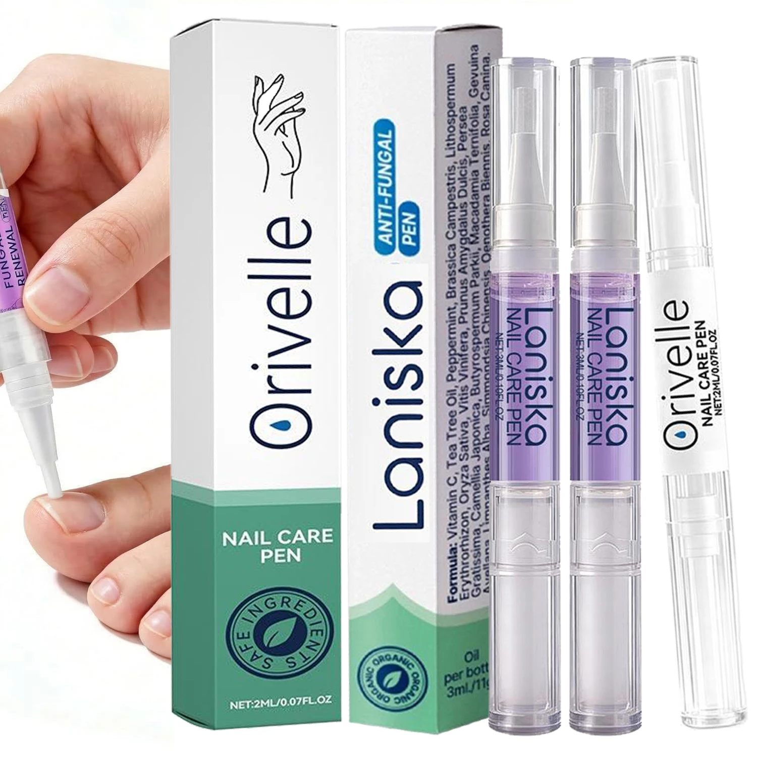 Caneta para Cuidados com as Unhas, Sérum Hidratante e Fortalecedor, Caneta Giratória de Fácil Aplicação, Essência Condicionadora Diária para Unhas, Promove a Saúde