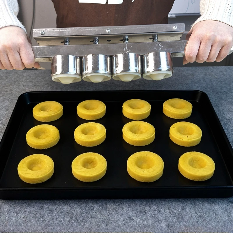 Stainless steel mold pressing integrated forming machine baking biscuits hand pressing