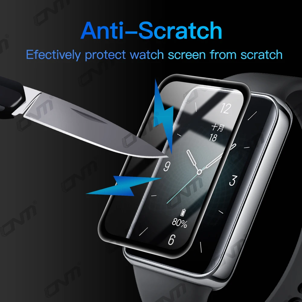 Película protectora 5D para Huawei Honor Band 9 Protector de pantalla antiarañazos para Honor Band 9 Protector de reloj inteligente (no vidrio)