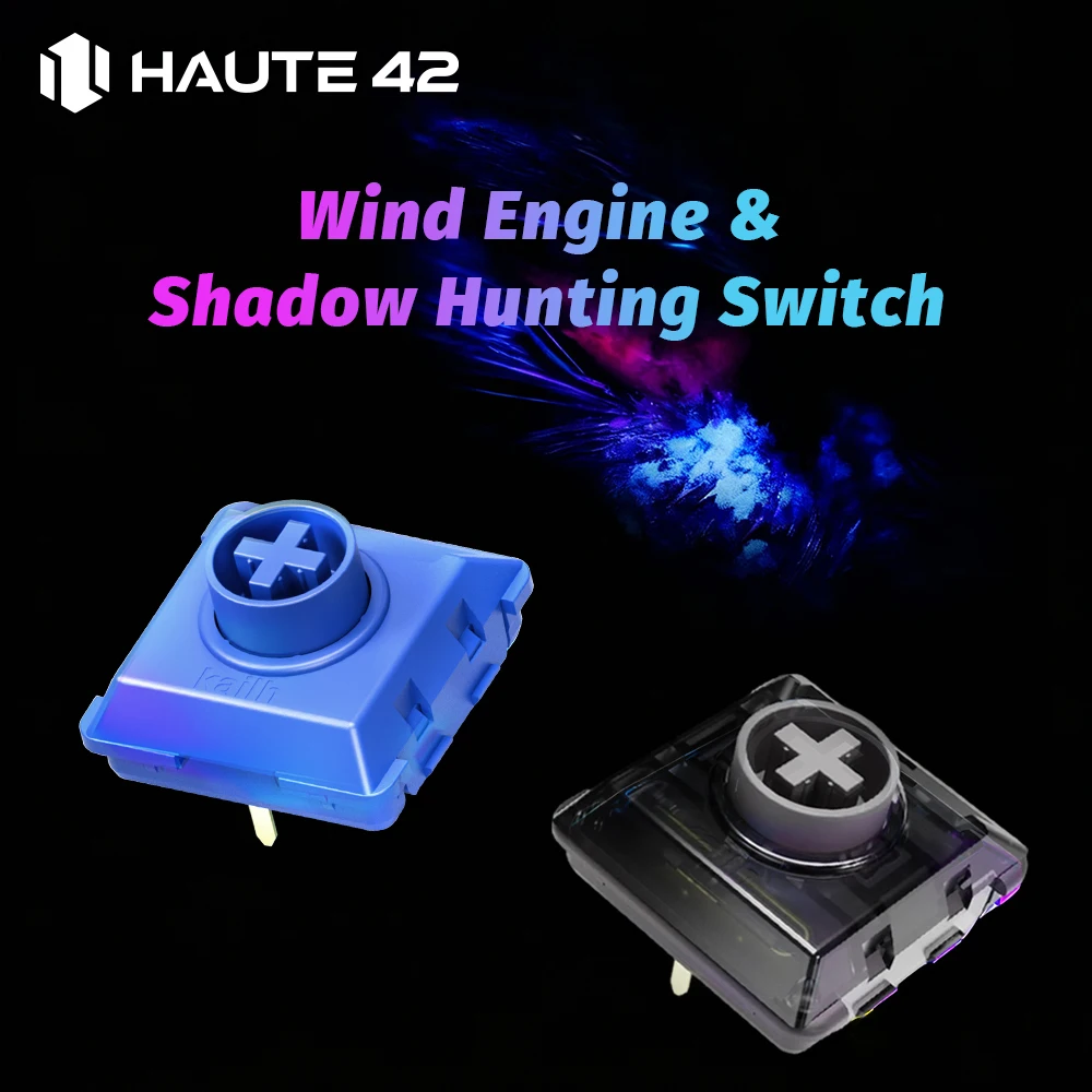 Haute42 Kailh Low Profile Shadow Hunting Switch / Wind Engine Switch For Leverless Hitbox Controller Mechanical Keyboard Switch