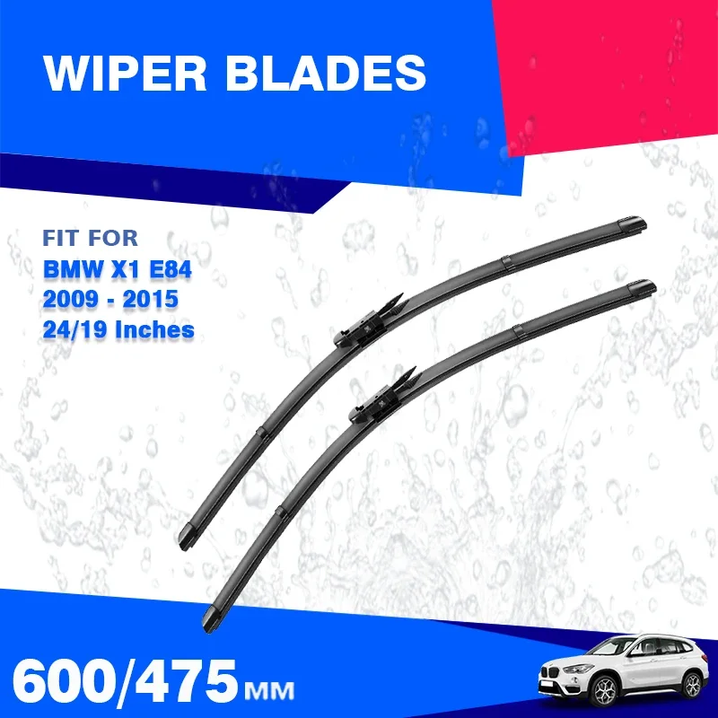 Front / Rear Wiper Blades For BMW X1 E84 2009 - 2015 Windshield Winscreen Brushes Glass Car Accessories 2010 2011 2012 2013 2014