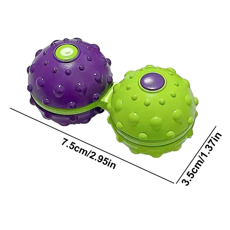 Fingertip Massage 3D Ball Fingertip Spinning Massage Ball Portable Hand Ball Massage Fidget Toy For Shoulders Back Relaxation