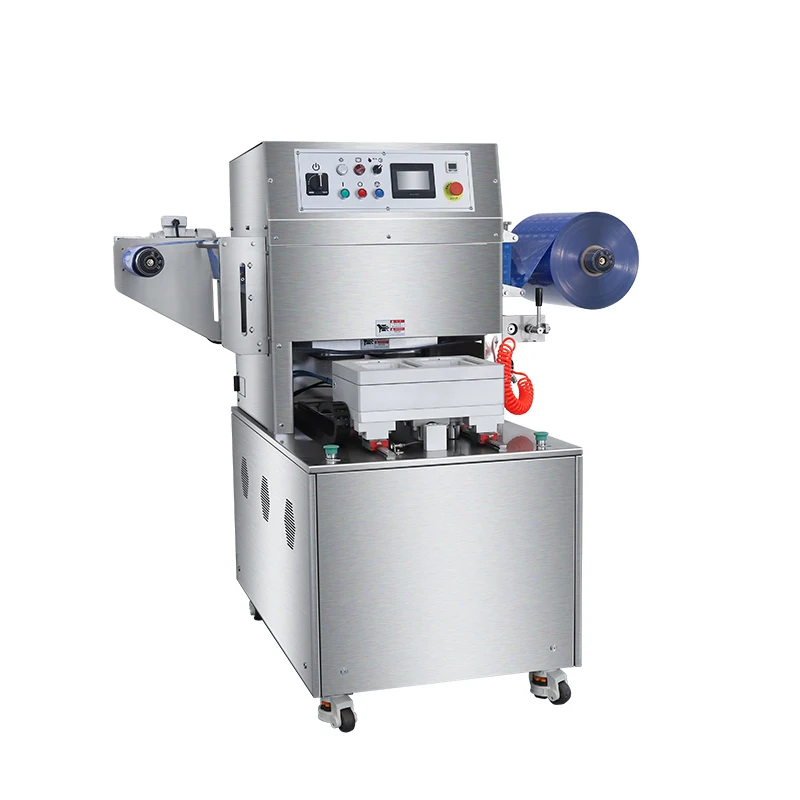 HVT-450M/2 Hualian Tray Vacuum Gas Flushing Food Vegetable Salad bowl Packing Atmospheric Machine Sealing Machine