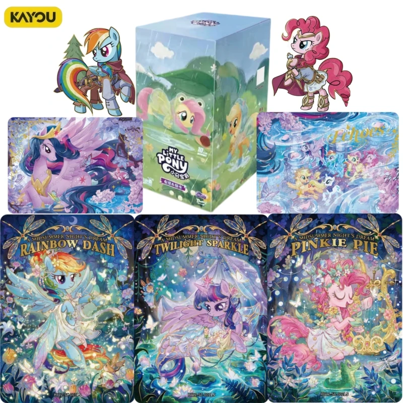 KAYOU Official Genuine My Little Pony Shining Moon 12 Series Card Anime Peripheral Collection Toys Rare Cards Festival Gifts