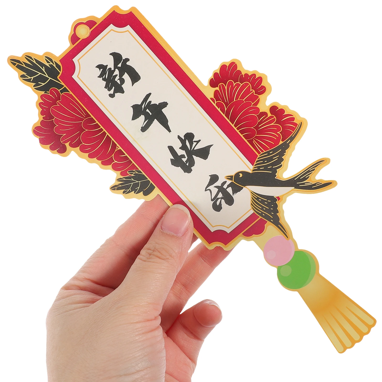 

12Pcs Peach Tree Bonsai Pendant Chinese New Year Decorations 2024 Year of Dragon Hanging Paper Charms Spring Festival Home Decor