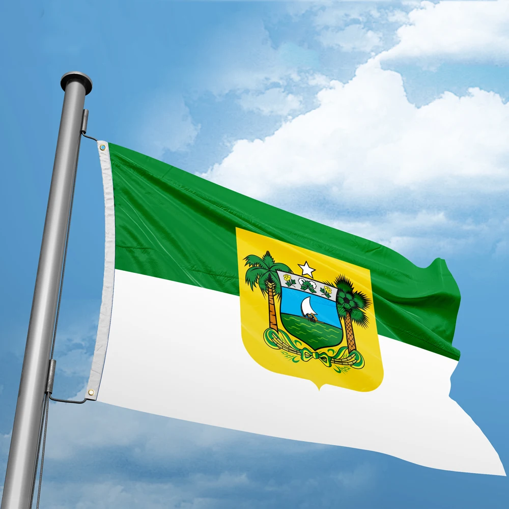 Flag of  Rio Grande do Norte 3 x 5 FT 90 x 150 cm Brazil Brazilian State Flags Banners Custom Logo Indoor Outdoor Decoration