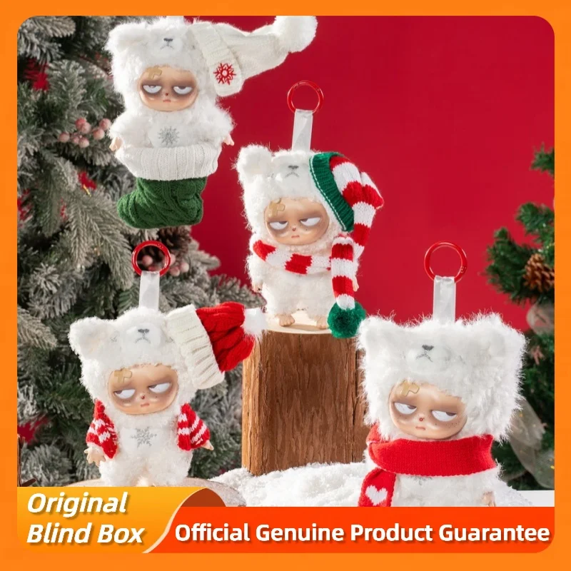 

Новая оригинальная рождественская серия Grumpipi, слепая коробка Kawai, кукла без бретелек, плюшевая игрушка-подвеска, коллекционный орнамент, фигурка, Рождественский подарок