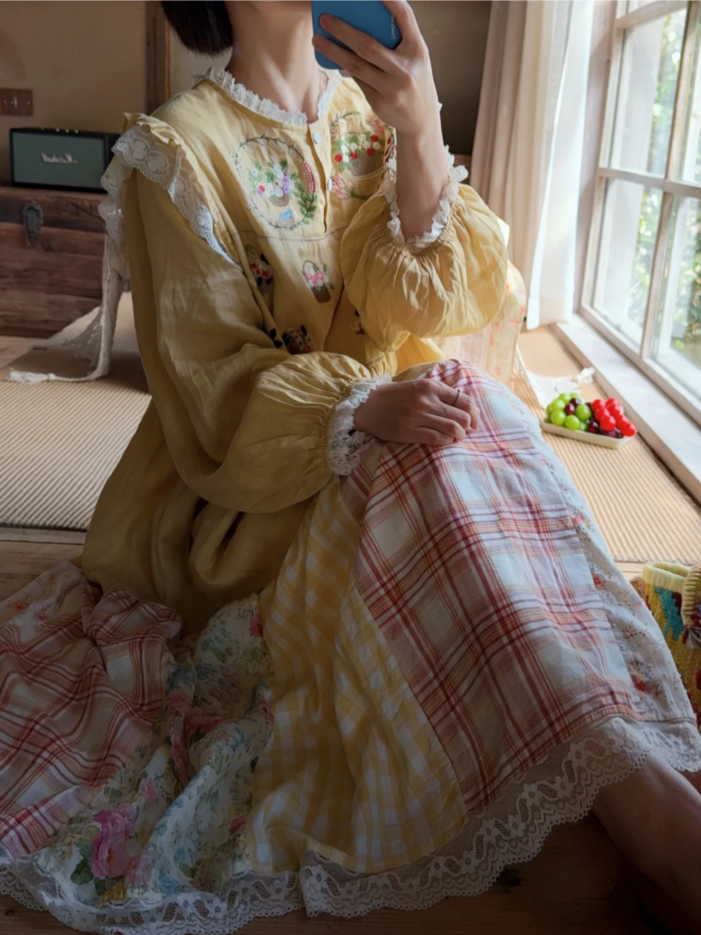 Embroidery Yellow Dress - TIYIHAILEY Spring Summer Women Embroidery Linen