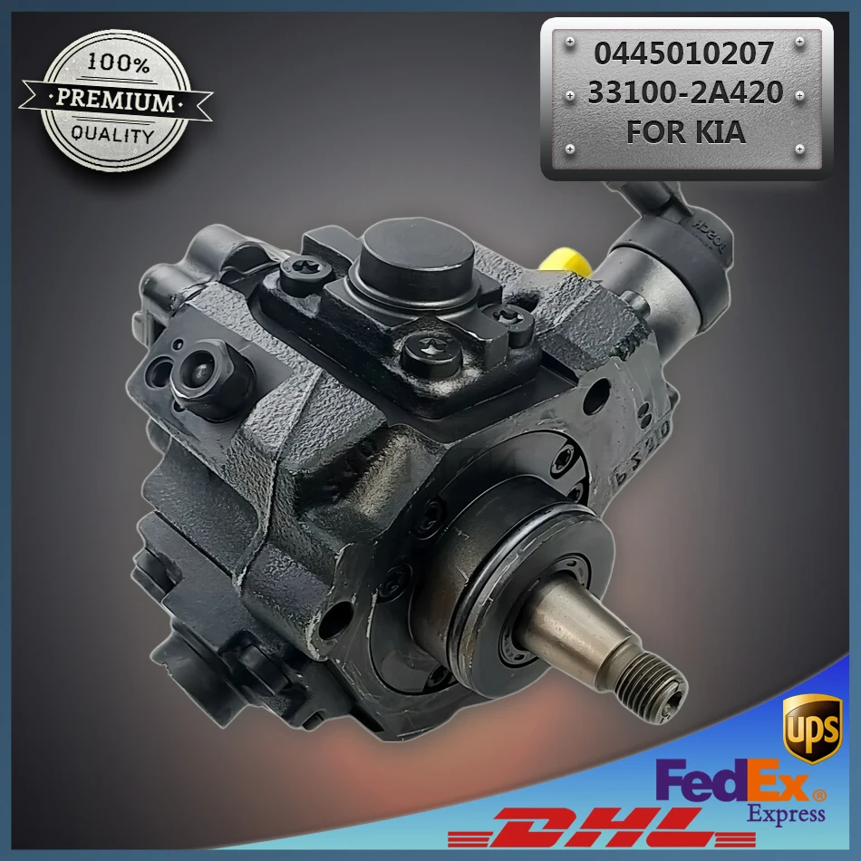 

0445010207 33100-4A420 High-Quality Common Rail Fuel Pump for Hyundai Starex Porter II Kia Sorento 2.5CDRI D4CB Engine
