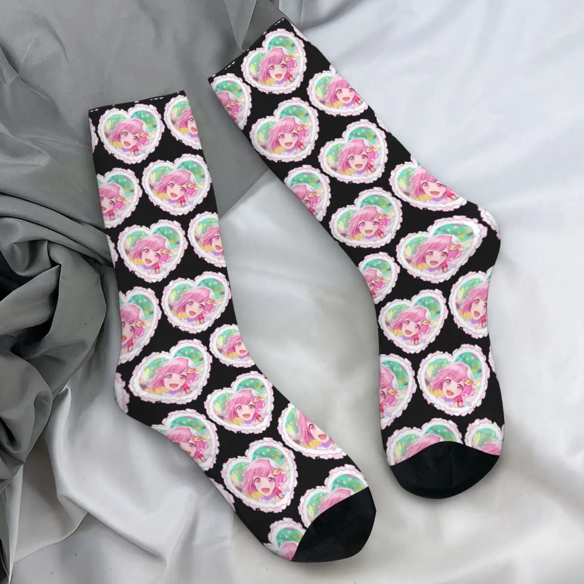 

Project Sekai Emu Otori Socks Rui Kamishiro Leisure Stockings Men Quality Outdoor Socks Autumn Design Anti Sweat Socks