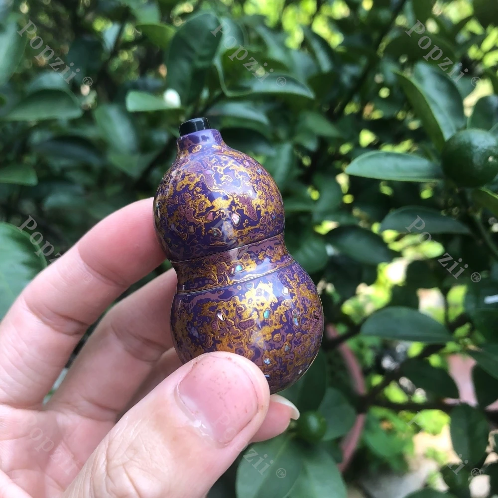 MOT EDC PEEK Gourd EDC Decompression Toys Exquisite Lacquer Craft Fingertip Gyro Metal Fidget Toys For Adults