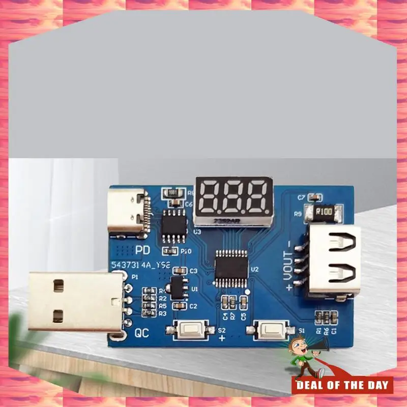 24-Hour Delivery QC2.0 QC3.0 PD3.0 PCB Decoy Module 3.6-20V Adjustable Multifunction Voltage Charging Head Test Aging Module