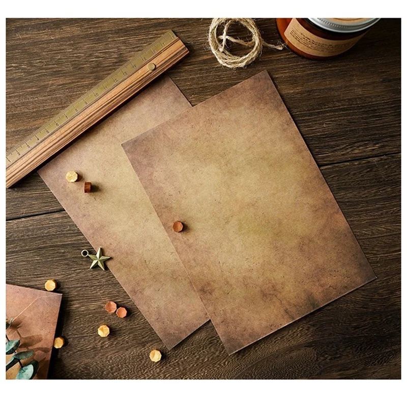 Vintage Stationary Paper And Envelopes Set Kit Includes Letter Paper, Envelopes, Vintage Accessories , Rope