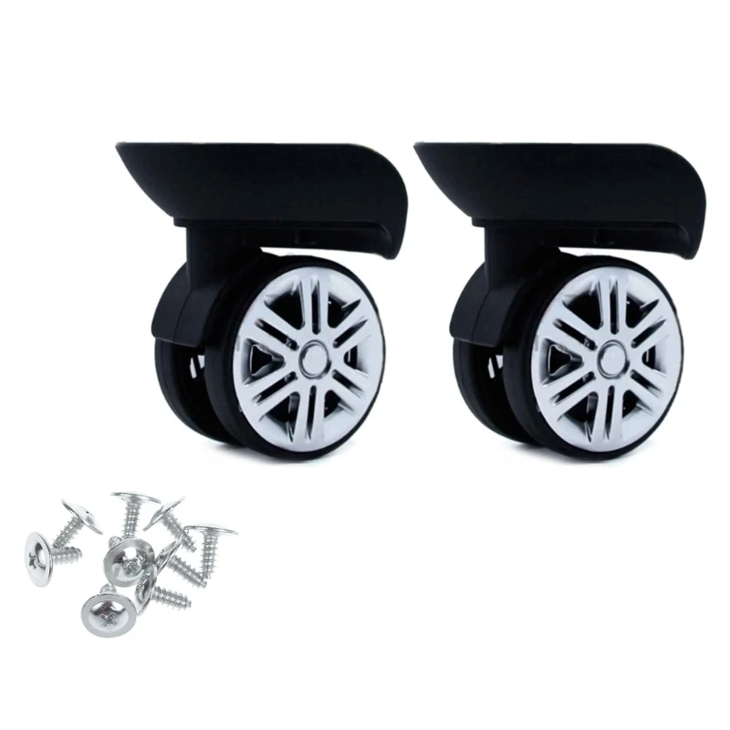 2Pcs A65 Trolley Caster Replacement Suitcase Luggage Box Wheels Double Row